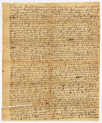 Probated will of Daniel Hewlette, 1758