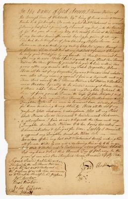 Probated will of Thomas Hadden, 1758