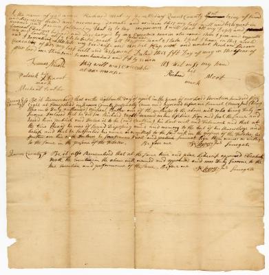 Probated will of Richard Mott, 1758