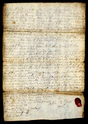 Probated will of Joshua Hildreth, 1758