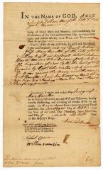 Probated will of Archibald Hamilton, 1758