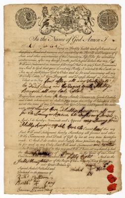 Probated will of Michel Hunter, 1758