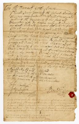 Probated will of Edward Leasey, 1758