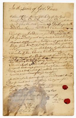 Probated will of John McClean, 1758