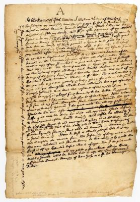 Probated will of Abraham Lodge, 1758