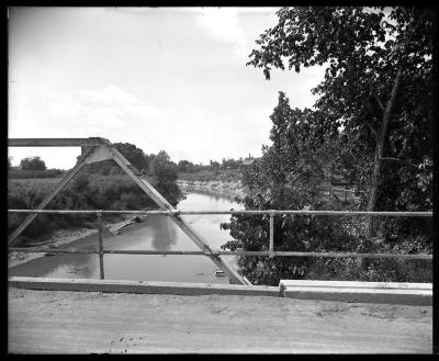 View of Canaseraga Creek, looking north from Groveland bridge