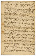 Probated will of Hannah Pearsee, 1758