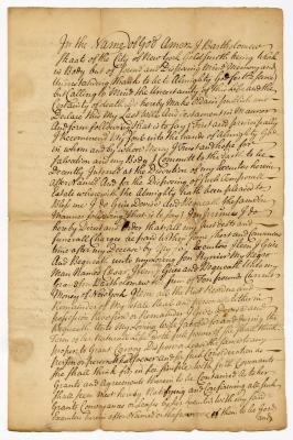 Probated will of Bartholemew Stadts, 1758