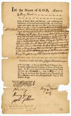 Probated will of Henry Powel, 1758