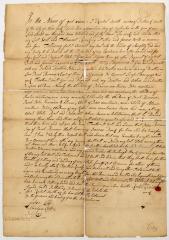 Probated will of Rachel Smith, 1758