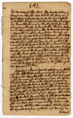 Probated will of David Rogers, 1758