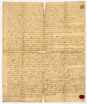 Probated will of Joshua Smith, 1758