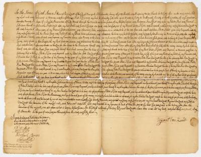 Probated will of Wynant Van Zandt, 1758