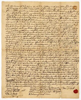 Probated will of David Bedel, 1759