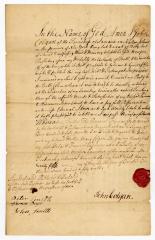 Probated will of John Colgan, 1759