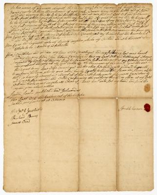 Probated will of Jacob Bourom, 1759
