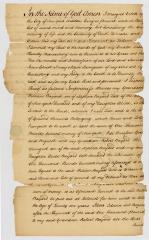 Probated will of Margeret Vetch, 1758