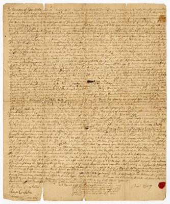 Probated will of David Corey, 1759
