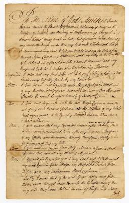 Probated will of James Cochran, 1759