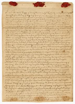 Probated will of Nathaniel Biggs, 1759