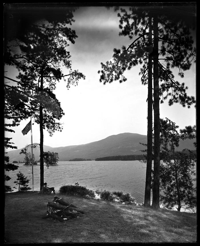 Tongue mountain from Mohican Island, Lake George