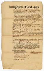 Probated will of Charles Gorden, 1759