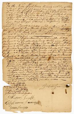 Probated will of John Jennings, 1759