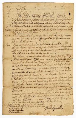 Probated will of Richard Lyneall, 1759