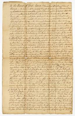 Probated will of Thomas Hunt, 1759