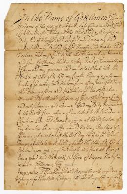 Probated will of Thomas Hodgins, 1759