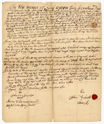 Probated will of John Hyatt, 1759