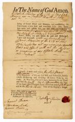 Probated will of Patrick Sheridon, 1759