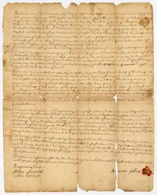 Probated will of Benjamin Sutton, 1759