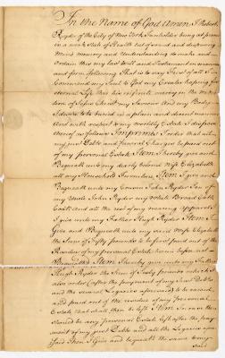 Probated will of Robert Ryder, 1759