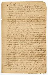 Probated will of Elizabeth Sharpas, 1759