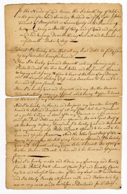 Probated will of John Treadwell, 1759
