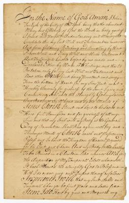 Probated will of John Ten Eyck, 1759