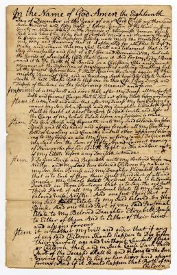 Probated will of George Remsen, 1759