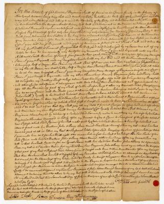 Probated will of Benjamin Smith, 1759