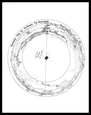 Panoramic map for Mount Morris fire observatory