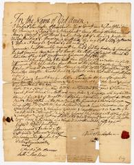 Probated will of Volkert Van Hoosen, 1759