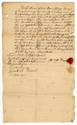 Probated will of George Bunces, 1760