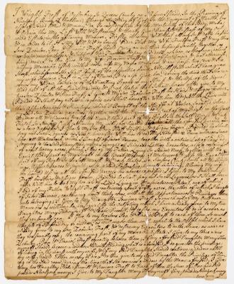 Probated will of Wright Frost, 1760