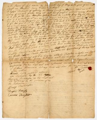 Probated will of Joseph Dickenson, 1760