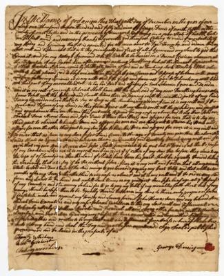 Probated will of George Dennis, 1760