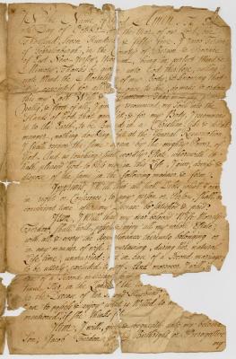 Probated will of Jacob Ferdon, 1760