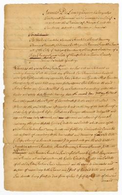 Letters of administration for the Probated will of John Forbus Jr., 1760