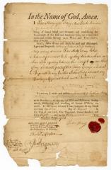 Probated will of Peter Healy, 1760