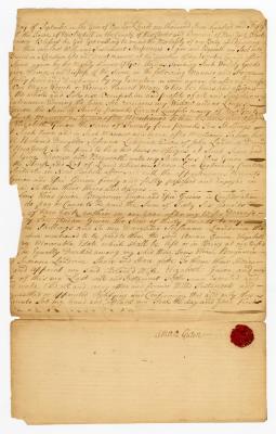 Probated will of Aman Guion, 1760