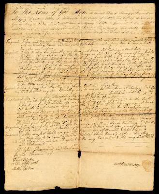 Probated will of Nathan Halsey, 1760